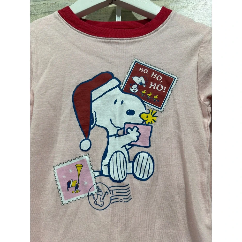 Carter's BTWEEN Holiday Bundle Girls 4 Red Pink Snoopy Gingerbread Christmas EUC